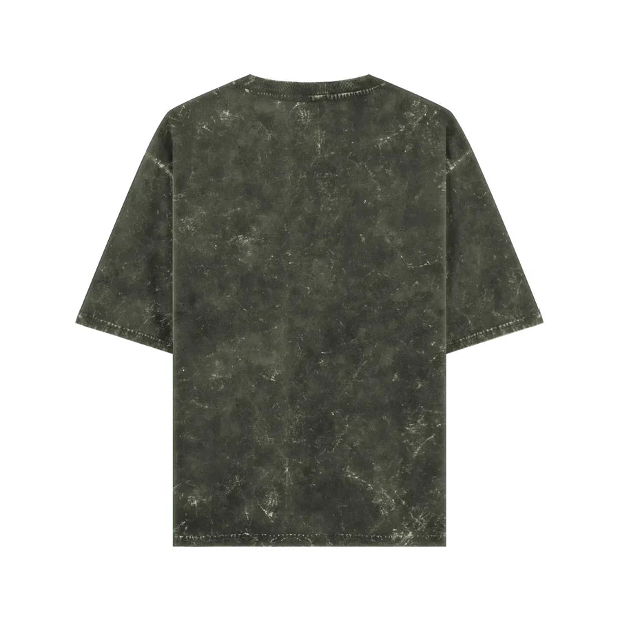 Acid Wash Olive Green Oversized Tee