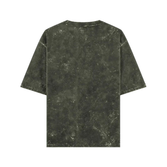 Acid Wash Olive Green Oversized Tee