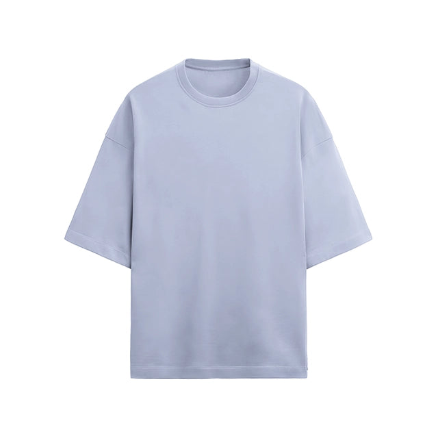 Terry Cotton Oversized Lavender Tee