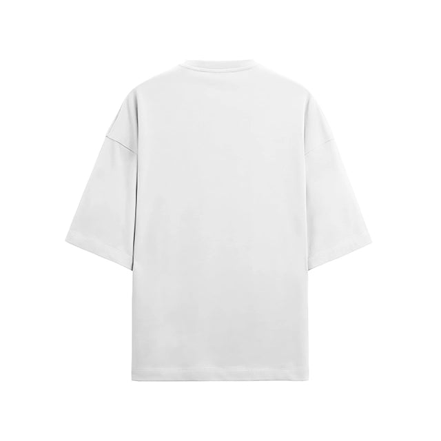 Terry Cotton Oversized White Tee