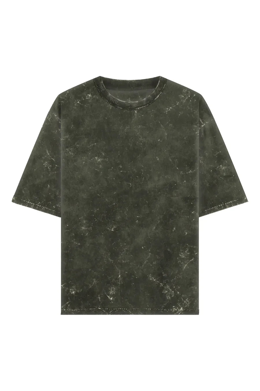 Acid Wash Olive Green Oversized Tee