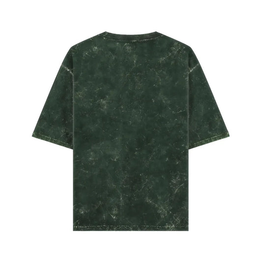 Acid Wash Bottle Green Oversized Tee