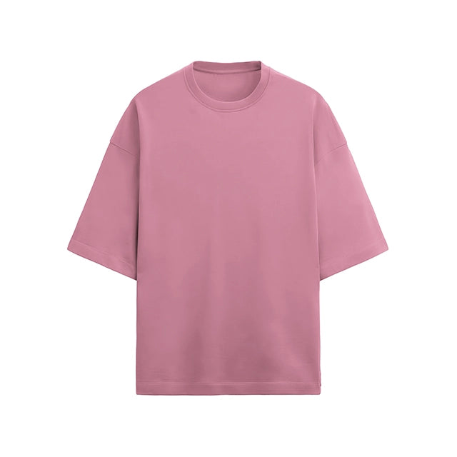 Terry Cotton Oversized Pink Tee