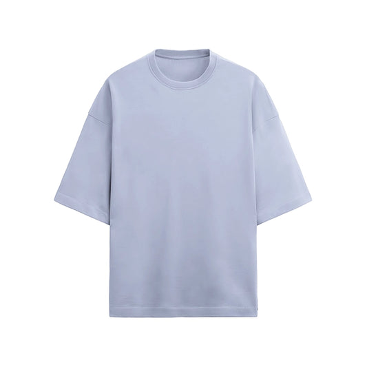 Terry Cotton Oversized Lavender Tee