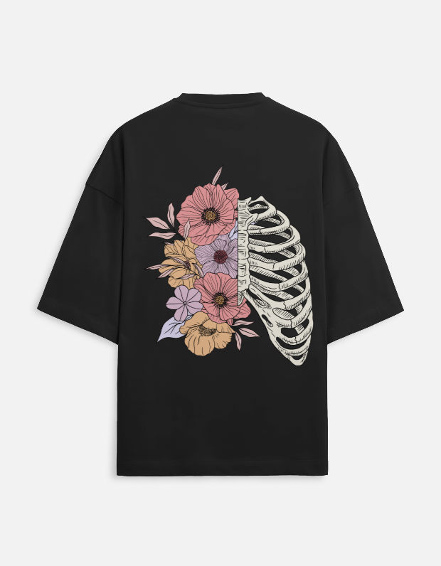 Deadly Flower Terry Cotton Oversize Tees