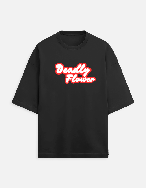 Deadly Flower Terry Cotton Oversize Tees